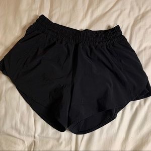 Lululemon black running shorts